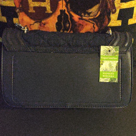 BADGLEY MISCHKA VEGAN LEATHER SHOULDER BAG...[N.W.T.] - Picture 11 of 16